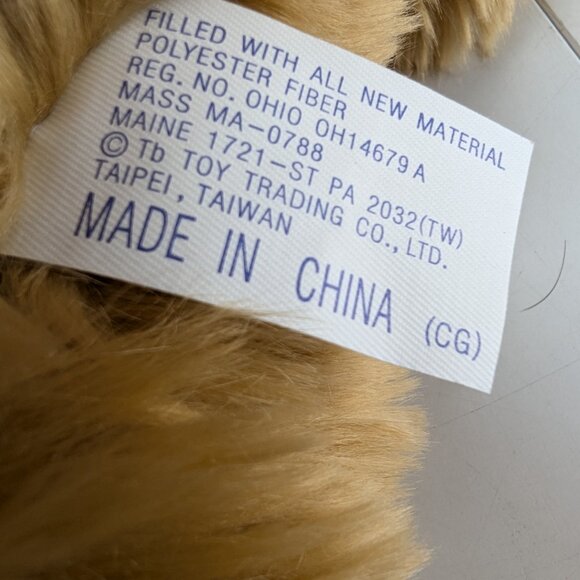 Collectors Choice Golden Brown Teddy Bear Plush Stuffed Animal 10" TB Toy New - Picture 8 of 12